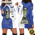 NFL Los Angeles Rams Hoodie Dress Haters I Kill You Print 3D Hoodie Women For Fans