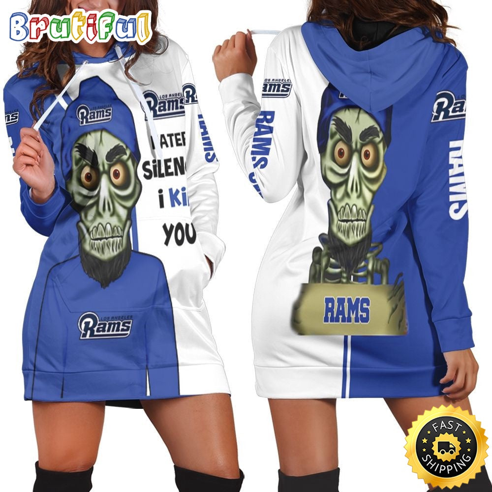 NFL Los Angeles Rams Hoodie Dress Haters I Kill You Print 3D Hoodie Women For Fans