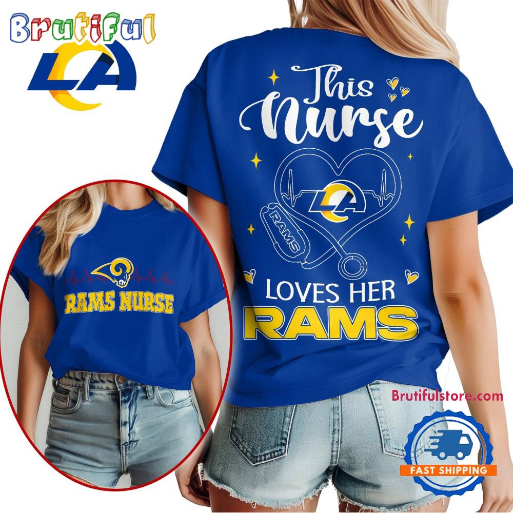 NFL Los Angeles Rams Nurse Appreciation Month Limited Edition Vintage T Shirt
