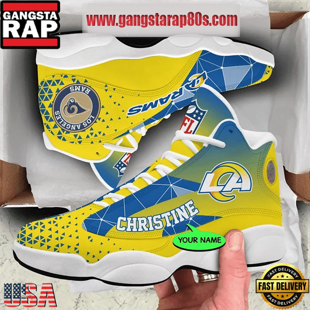 NFL Los Angeles Rams Personalized Air Jordan 13 Sport Shoes