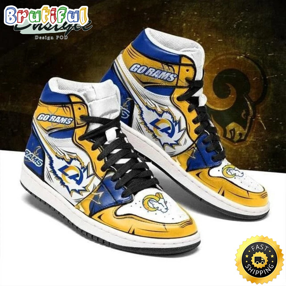 NFL Los Angeles Rams Special Edition Air Jordan 1 High Sneakers