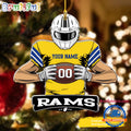 NFL Los Angeles Rams Special Football Game Player Christmas Ornament