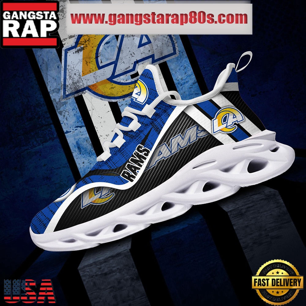 NFL Los Angeles Rams Unique Design Max Soul Shoes Running Sneakers