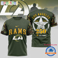 NFL Los Angeles Rams US Army 250th Birthday Celebration 3D Shirt