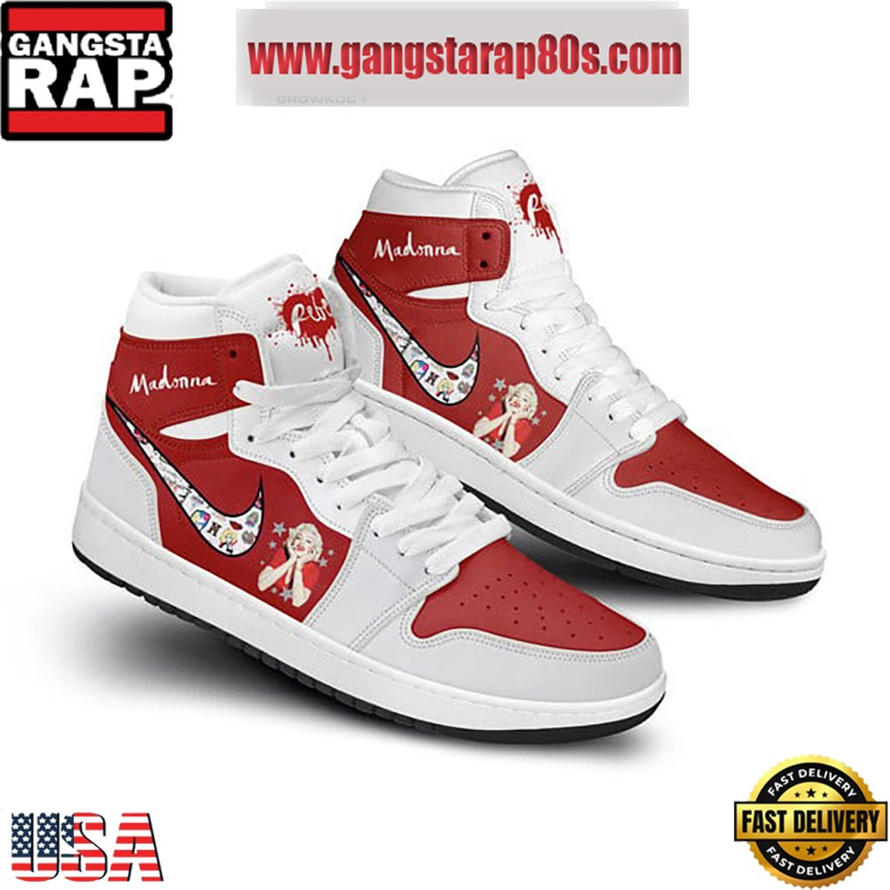 Madonna Team Love Air Jordan 1 Sneakers Shoes