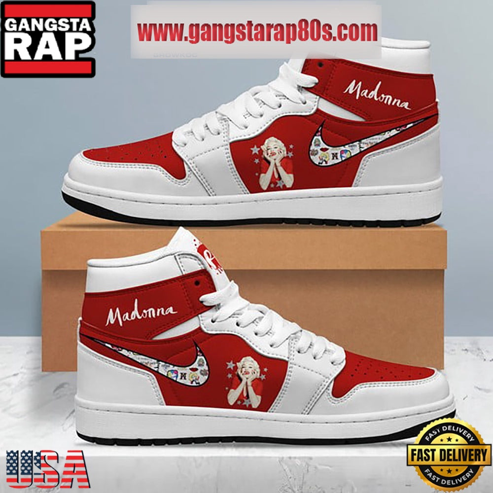 Madonna Team Love Air Jordan 1 Sneakers Shoes