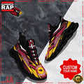 NFL Custom Name Arizona Cardinals Football Max Soul Shoes Running Sneakers