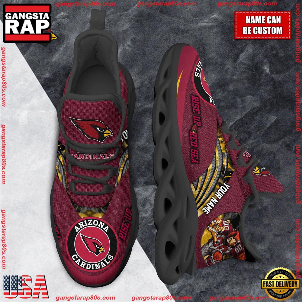 NFL Custom Name Arizona Cardinals Max Soul Shoes Running Sneakers