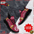 NFL Custom Name Arizona Cardinals Christmas Max Soul Shoes Running Sneakers