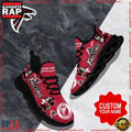 NFL Custom Name Atlanta Falcons Christmas Max Soul Shoes Running Sneakers