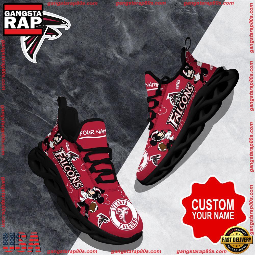 NFL Custom Name Atlanta Falcons Christmas Max Soul Shoes Running Sneakers