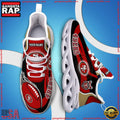 NFL Custom Name San Francisco 49ers White C Shoes Max Soul Shoes Running Sneakers