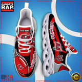 NFL Custom Name Tampa Bay Buccaneers White C Shoes Max Soul Shoes Running Sneakers