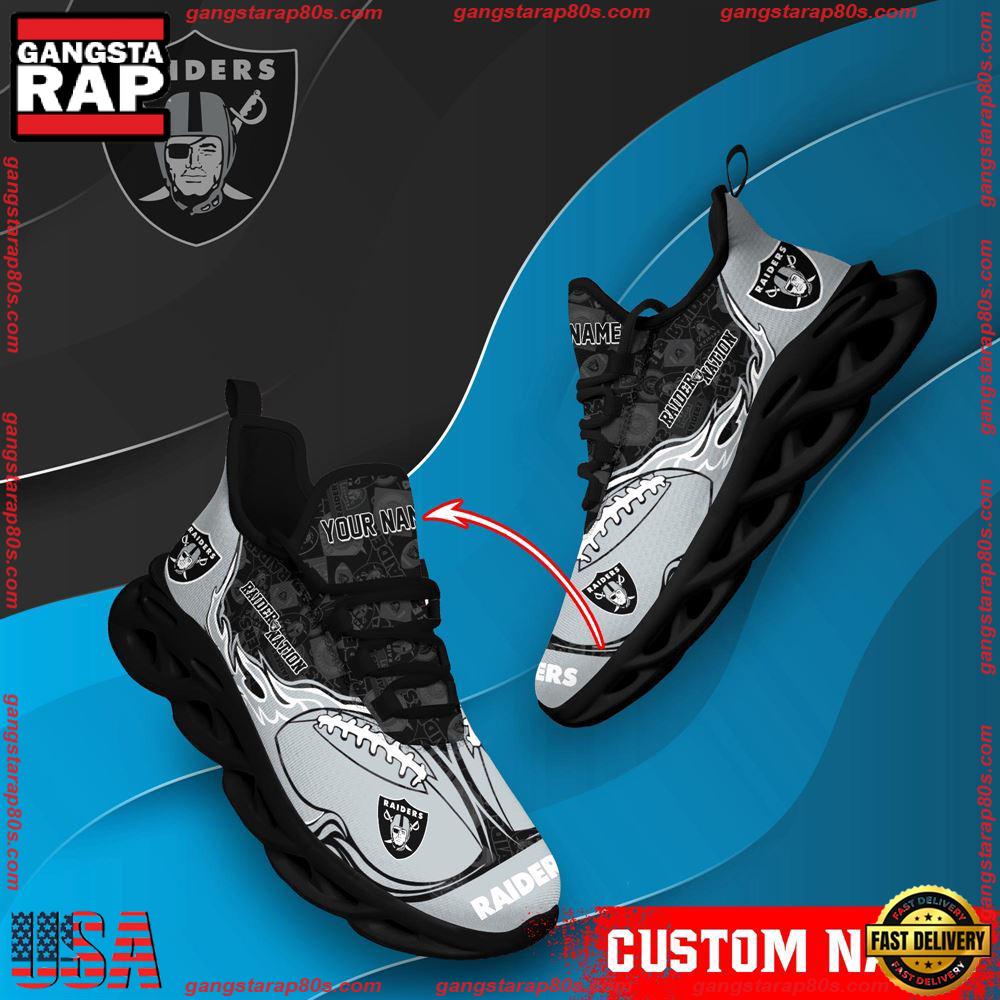 NFL Custom Name Oakland Raiders Max Soul Shoes Running Sneakers
