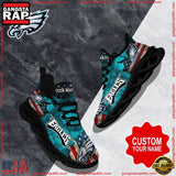 NFL Custom Name Philadelphia Eagles Max Soul Shoes Running Sneakers