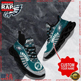 NFL Custom Name Philadelphia Eagles Sport Football Max Soul Shoes Running Sneakers