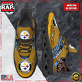 NFL Custom Name Pittsburgh Steelers Max Soul Shoes Running Sneakers
