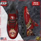 NFL Custom Name San Francisco 49ers Max Soul Shoes Running Sneakers