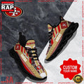 NFL Custom Name San Francisco 49ers Logo Max Soul Shoes Running Sneakers