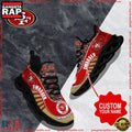 NFL Custom Name San Francisco 49ers Sport Football Max Soul Shoes Running Sneakers