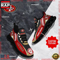 NFL Custom Name San Francisco 49ers Shoes Sport Loves Max Soul Shoes Running Sneakers