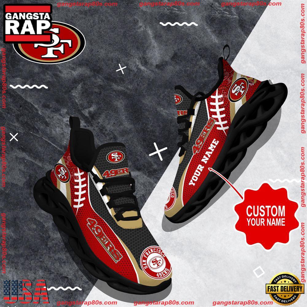 NFL Custom Name San Francisco 49ers Shoes Sport Loves Max Soul Shoes Running Sneakers