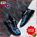 NFL Custom Name Tennessee Titans Football Max Soul Shoes Running Sneakers