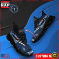 NFL Custom Name Tennessee Titans Max Soul Shoes Running Sneakers