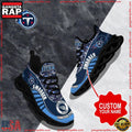 NFL Custom Name Tennessee Titans Sport Football Max Soul Shoes Running Sneakers