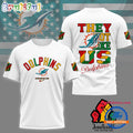 NFL Miami Dolphins 2025 Juneteenth Freedom Day 3D Shirt