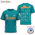 NFL Miami Dolphins 2025 SCHEDULE Unisex 3D Shirt