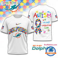 NFL Miami Dolphins Autism Awareness Accept Understand Love All Over Print Shirt