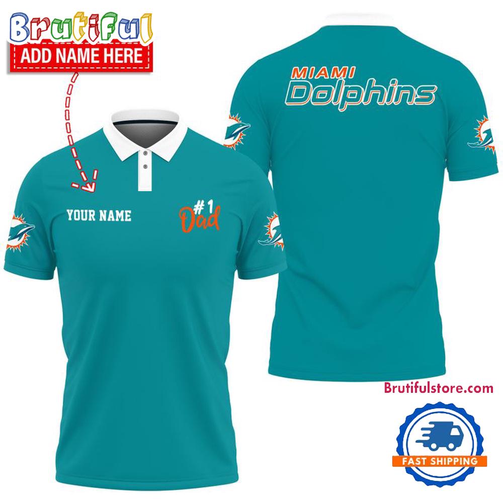 NFL Miami Dolphins Best Dad Wonderful Father’s Day Polo Shirts