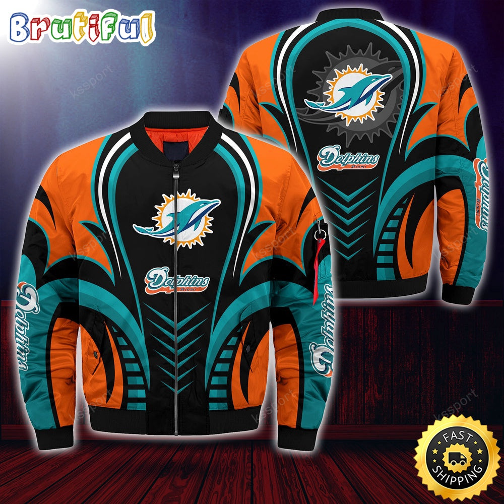 NFL Miami Dolphins Bomber Jacket Trendy Bomber Jackets