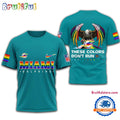 NFL Miami Dolphins Football Human Rights Campaign LGBT 2025 3D Shirt