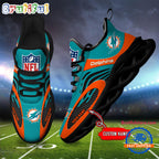 NFL Miami Dolphins Football Logo Team New Design Max Soul Shoes Sneaker