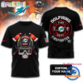 NFL Miami Dolphins Football Team Fire Fighter Unisex 3D Shirt