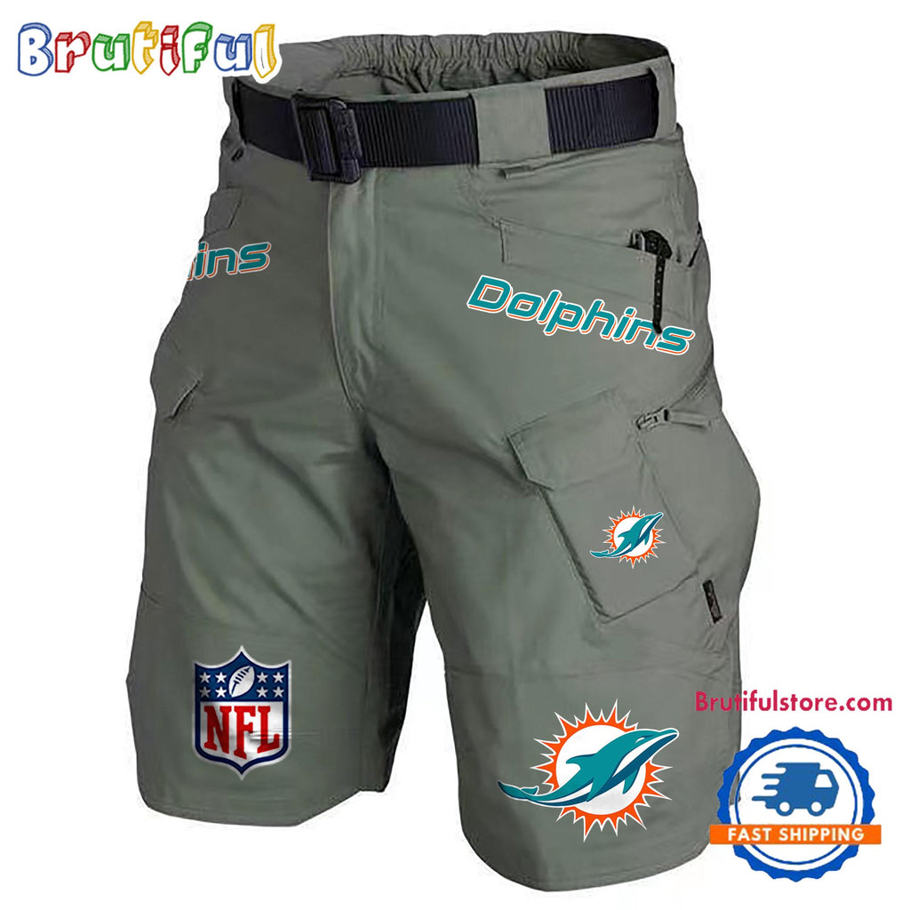NFL Miami Dolphins Football Team Military Tactical Shorts