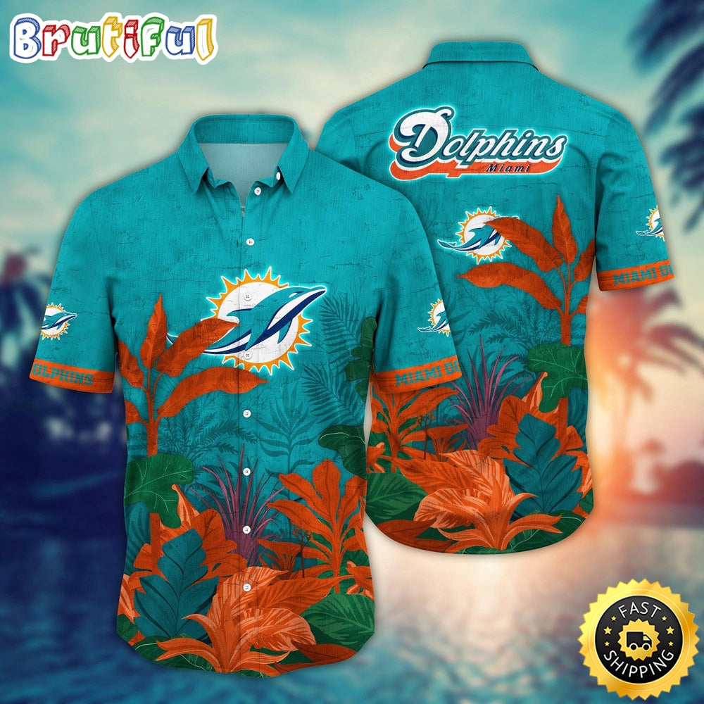 NFL Miami Dolphins Hawaii Shirt Flower Hawaiian Style Statements