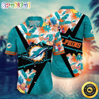 NFL Miami Dolphins Hawaii Shirt Flower Island Inspired Apparel
