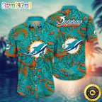 NFL Miami Dolphins Hawaii Shirt Flower Tropical Holiday Attire