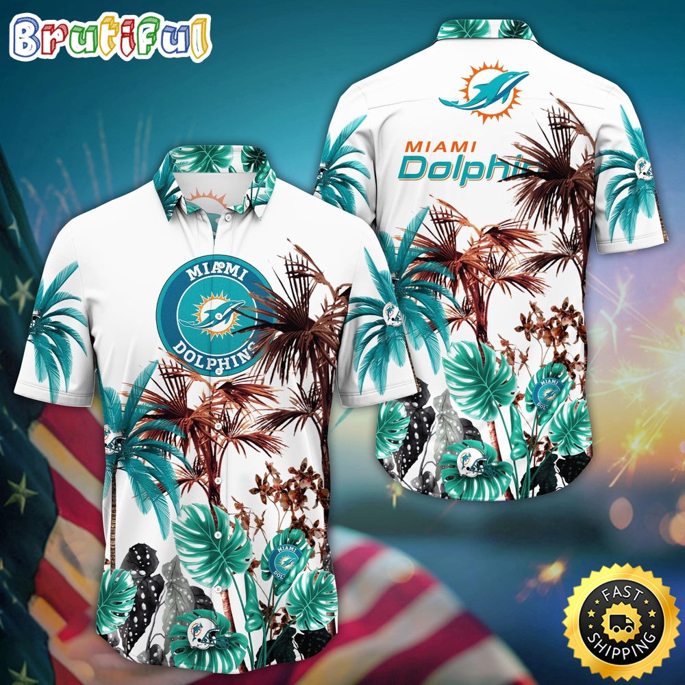 NFL Miami Dolphins Hawaii Shirt Palm Tree Aloha Shirt For Fans