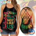 NFL Miami Dolphins Juneteenth 1865 They Not Like US Women’s Criss Cross Tank Top