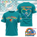 NFL Miami Dolphins LGBT Happy Pride Month 2025 3D T Shirt