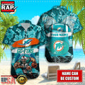 NFL Miami Dolphins Mascot Football Hawaiian Shirt For Men Women