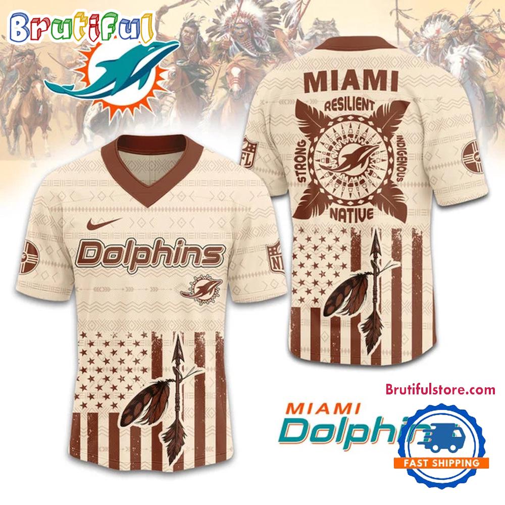 NFL Miami Dolphins Native American 2025 Football Jersey