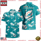 NFL Miami Dolphins Palm Tree Pattern Hawaii Shirt