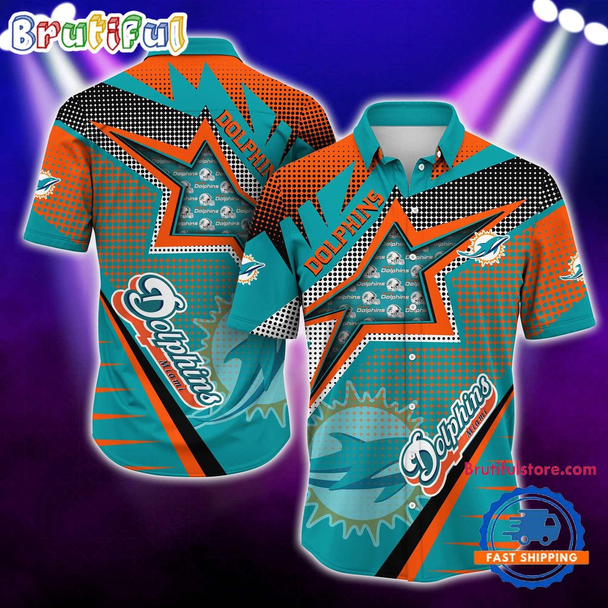 NFL Miami Dolphins Special Football Team Star Hawaiian Shirts