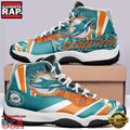 NFL Miami Dolphins Unique Design Air Jordan 11 Sneaker