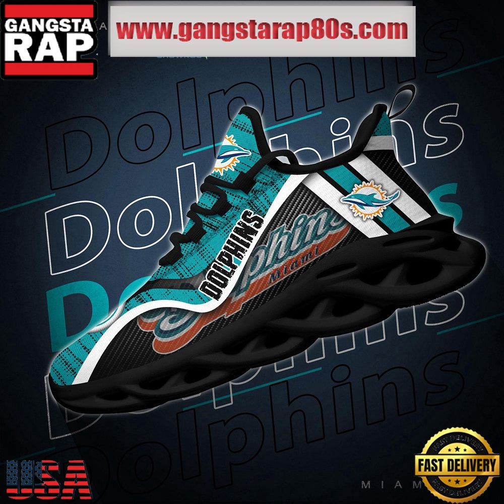 NFL Miami Dolphins Unique Design Max Soul Shoes Running Sneakers